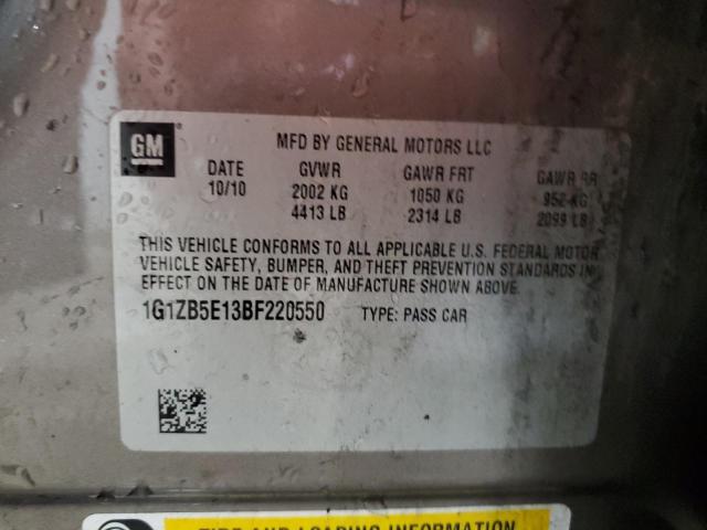 Photo 10 from auction – 2011 CHEVROLET MALIBU LS with VIN 1G1ZB5E13BF220550