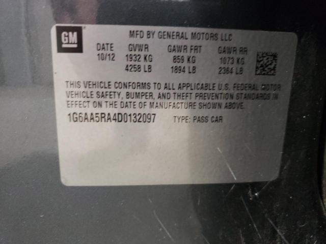 Photo 10 from auction – 2013 CADILLAC ATS with VIN 1G6AA5RA4D0132097