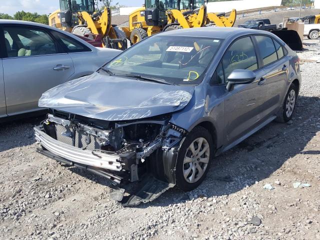 Photo 2 from auction – 2021 TOYOTA COROLLA LE with VIN JTDEPMAE4MJ188587