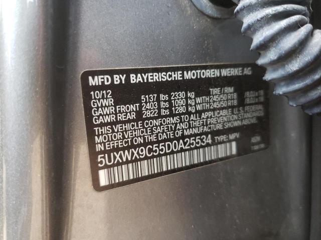 Photo 10 from auction – 2013 BMW X3 XDRIVE2 with VIN 5UXWX9C55D0A25534