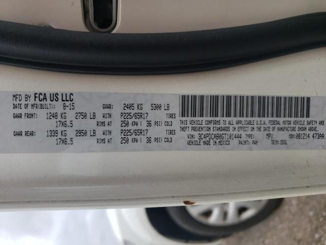 Photo 10 from auction – 2016 DODGE JOURNEY SE with VIN 3C4PDCAB0GT101444