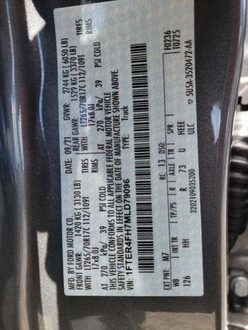 Photo 10 from auction – 2021 FORD RANGER XL with VIN 1FTER4FH7MLD79096