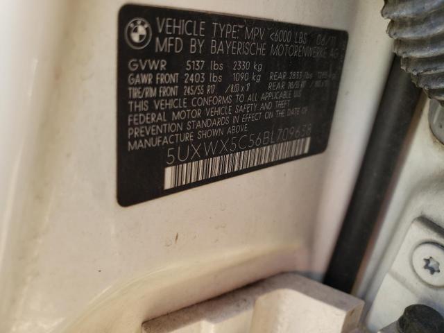 Photo 10 from auction – 2011 BMW X3 XDRIVE2 with VIN 5UXWX5C56BL709638
