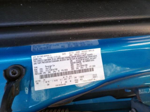 Photo 10 from auction – 2013 FORD FOCUS with VIN 1FADP3F22DL301497