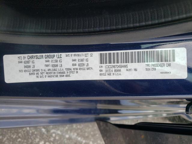 Photo 10 from auction – 2013 DODGE AVENGER SE with VIN 1C3CDZAB7DN564005