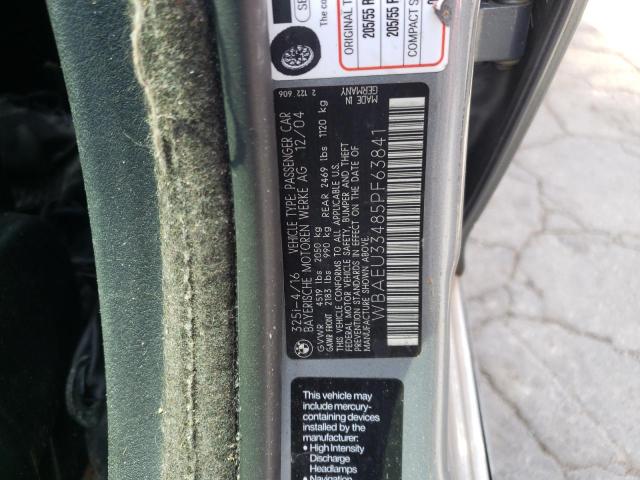 Photo 10 from auction – 2005 BMW 325 XI with VIN WBAEU33485PF63841