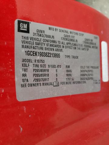 Photo 10 from auction – 2008 CHEVROLET SILVERADO with VIN 1GCEK19038Z213895