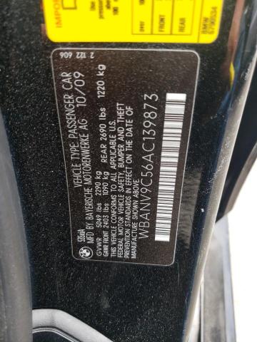 Photo 10 from auction – 2010 BMW 535 XI with VIN WBANV9C56AC139873