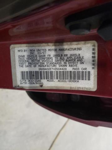 Photo 10 from auction – 1997 TOYOTA CARROLLA with VIN 1NXBA02E7VZ604428
