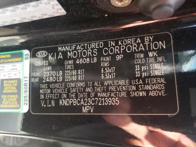 Photo 10 from auction – 2012 KIA SPORTAGE L with VIN KNDPBCA23C7213935