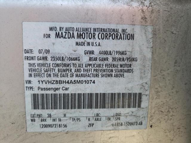 Photo 10 from auction – 2010 MAZDA 6 I with VIN 1YVHZ8BH4A5M01074