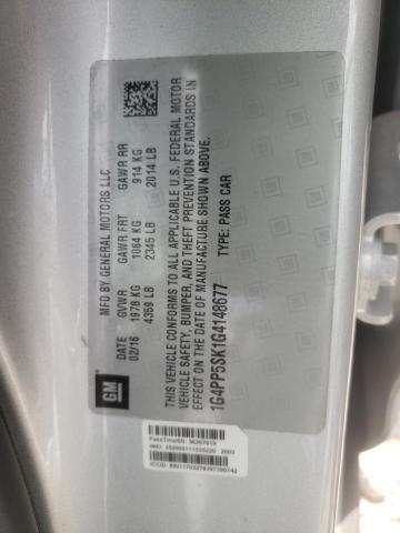 Photo 10 from auction – 2016 BUICK VERANO with VIN 1G4PP5SK1G4148677