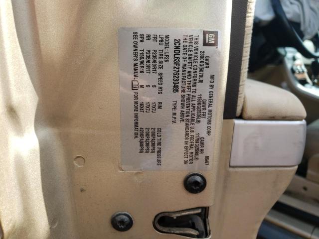 Photo 10 from auction – 2007 CHEVROLET EQUINOX LT with VIN 2CNDL63F276230485