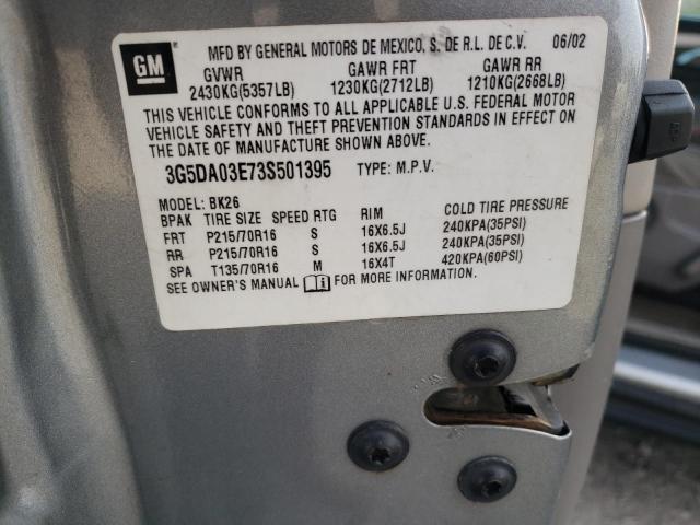 Photo 10 from auction – 2003 BUICK RENDEZVOUS with VIN 3G5DA03E73S501395