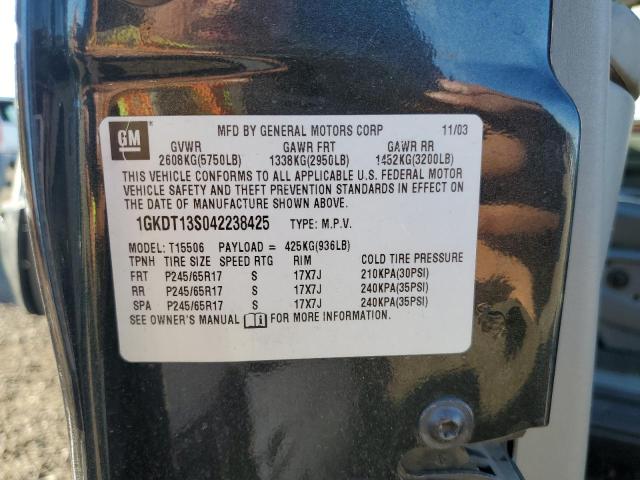 Photo 10 from auction – 2004 GMC ENVOY with VIN 1GKDT13S042238425