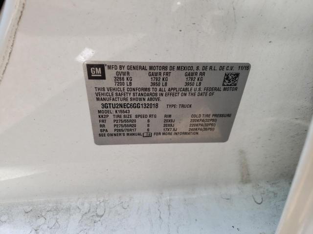 Photo 10 from auction – 2016 GMC SIERRA K15 with VIN 3GTU2NEC6GG132018