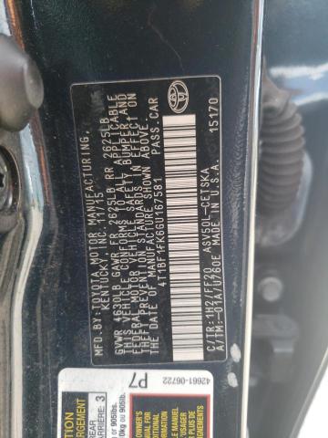 Photo 10 from auction – 2016 TOYOTA CAMRY LE with VIN 4T1BF1FK6GU167581