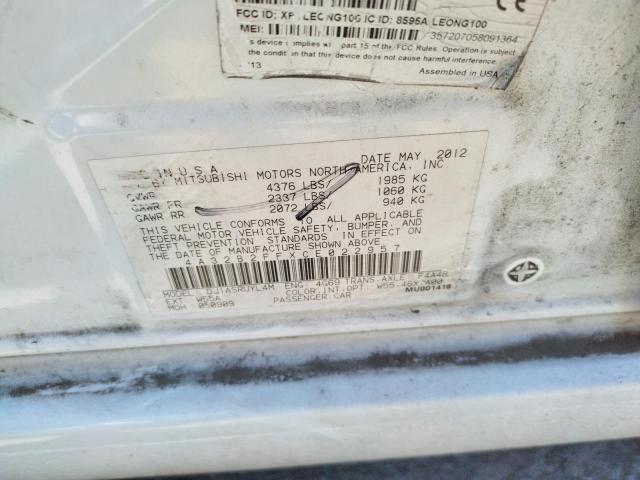 Photo 10 from auction – 2012 MITSUBISHI GALANT with VIN 4A32B2FFXCE022957