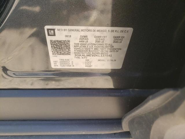 Photo 10 from auction – 2019 GMC TERRAIN SL with VIN 3GKALMEV2KL137541