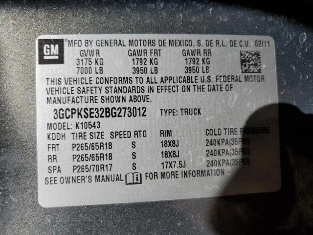 Photo 10 from auction – 2011 CHEVROLET SILVERADO with VIN 3GCPKSE32BG273012