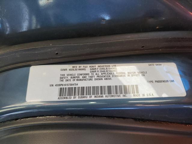 Photo 10 from auction – 2005 SUBARU LEGACY 2.5 with VIN 4S3BP616157304754