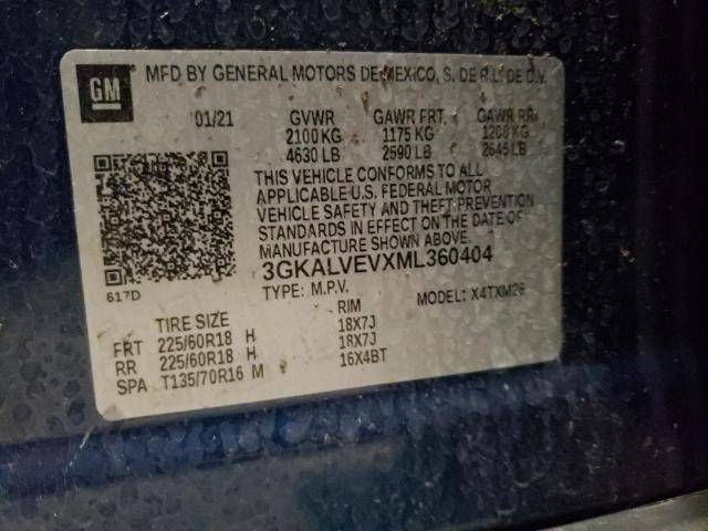 Photo 10 from auction – 2021 GMC TERRAIN SL with VIN 3GKALVEVXML360404