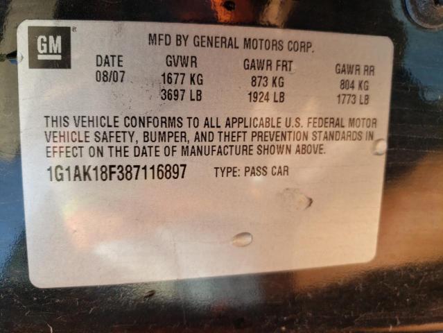 Photo 10 from auction – 2008 CHEVROLET COBALT LS with VIN 1G1AK18F387116897