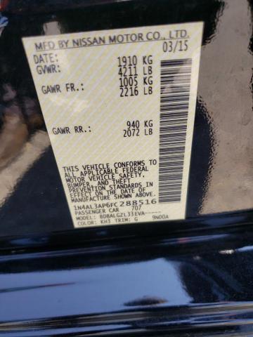 Photo 10 from auction – 2015 NISSAN ALTIMA 2.5 with VIN 1N4AL3AP6FC288516