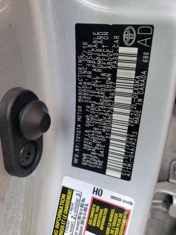 Photo 10 from auction – 2016 TOYOTA COROLLA L with VIN 2T1BURHE7GC716377