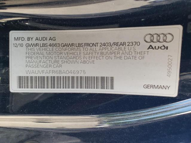 Photo 10 from auction – 2011 AUDI A5 PRESTIG with VIN WAUVFAFR6BA046975