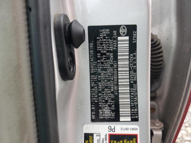 Photo 10 from auction – 2013 TOYOTA CAMRY L with VIN 4T1BF1FK8DU641851