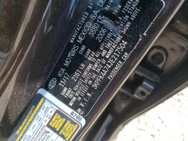 Photo 10 from auction – 2018 KIA FORTE LX with VIN 3KPFK4A74JE217504