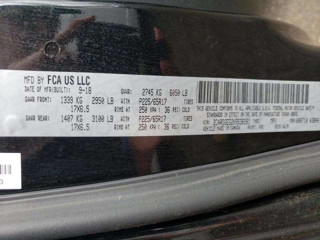 Foto 10 de la subasta – 2019 DODGE GRAND CARA con VIN 2C4RDGEG2KR536581