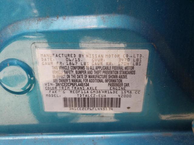 Photo 10 from auction – 2015 NISSAN VERSA NOTE with VIN 3N1CE2CP6FL445134