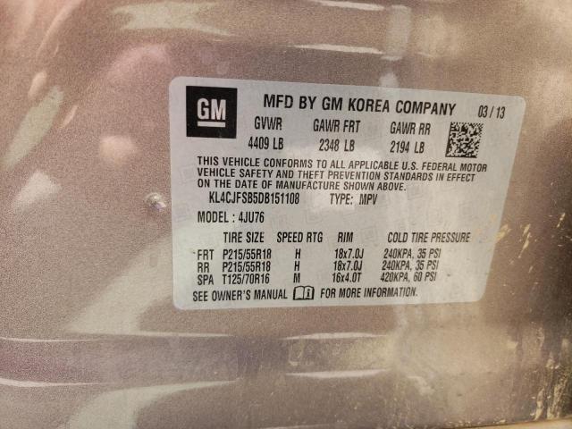 Photo 10 from auction – 2013 BUICK ENCORE CON with VIN KL4CJFSB5DB151108