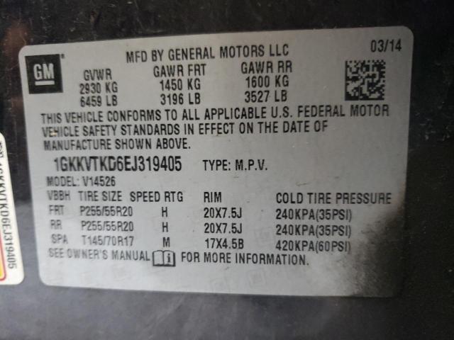 Photo 10 from auction – 2014 GMC ACADIA DEN with VIN 1GKKVTKD6EJ319405