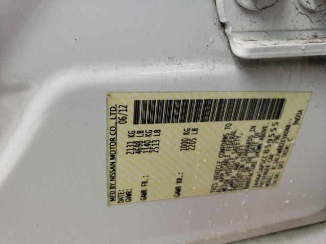 Photo 10 from auction – 2012 NISSAN MAXIMA S with VIN 1N4AA5AP5CC859555