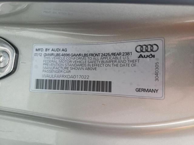 Photo 10 from auction – 2013 AUDI A5 PREMIUM with VIN WAULFAFRXDA017022