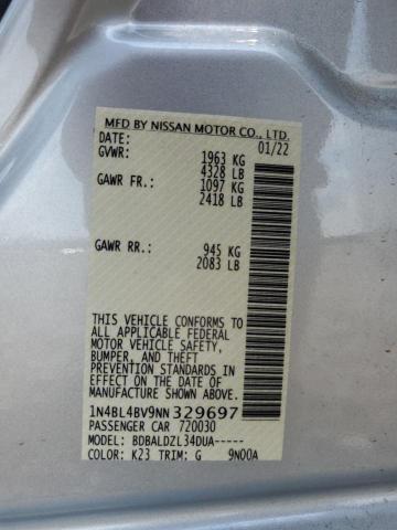 Photo 10 from auction – 2022 NISSAN ALTIMA S with VIN 1N4BL4BV9NN329697