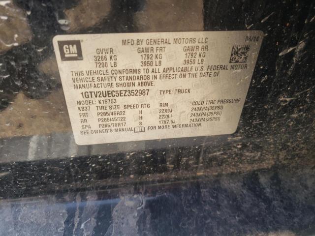 Photo 10 from auction – 2014 GMC SIERRA K15 with VIN 1GTV2UEC5EZ352987