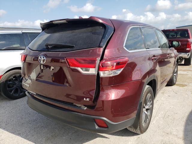 Photo 4 from auction – 2018 TOYOTA HIGHLANDER with VIN 5TDZZRFH7JS246606