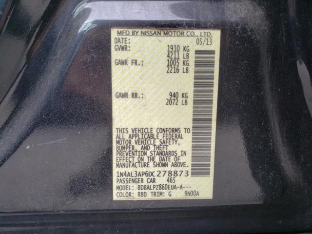 Photo 10 from auction – 2013 NISSAN ALTIMA 2.5 with VIN 1N4AL3AP6DC278873