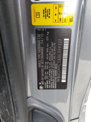 Photo 10 from auction – 2011 BMW M3 with VIN WBSDX9C58BE399327