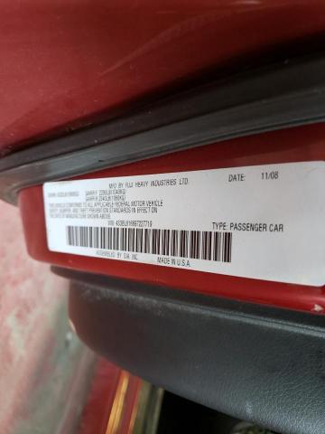 Foto 10 de la subasta – 2009 SUBARU LEGACY 2.5 con VIN 4S3BL616697227719
