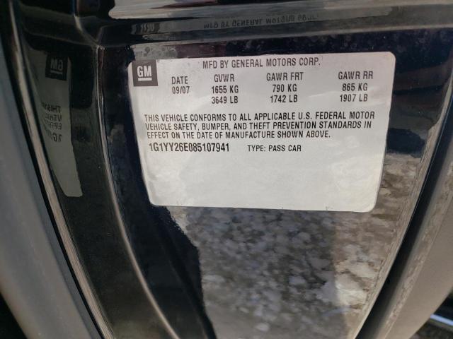 Photo 10 from auction – 2008 CHEVROLET CORVETTE Z with VIN 1G1YY26E085107941