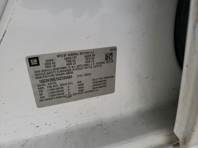 Photo 10 from auction – 2016 CHEVROLET SILVERADO with VIN 1GC2KVEG7GZ305880