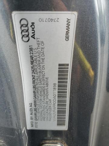 Zdjęcie 10 z aukcji – 2013 AUDI A5 PRESTIG z VIN WAUVFAFR0DA011898