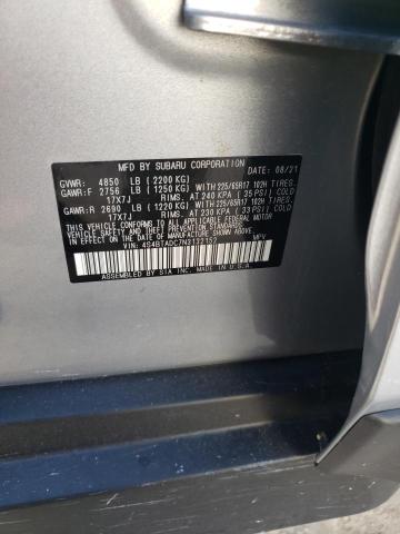 Photo 10 from auction – 2022 SUBARU OUTBACK PR with VIN 4S4BTADC7N3132152