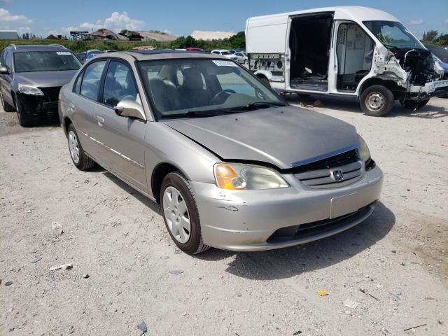 HONDA CIVIC EX 2001 with VIN 2HGES26791H551297 - Photo from auction