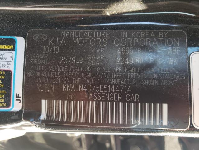 Photo 10 from auction – 2014 KIA CADENZA PR with VIN KNALN4D75E5144714